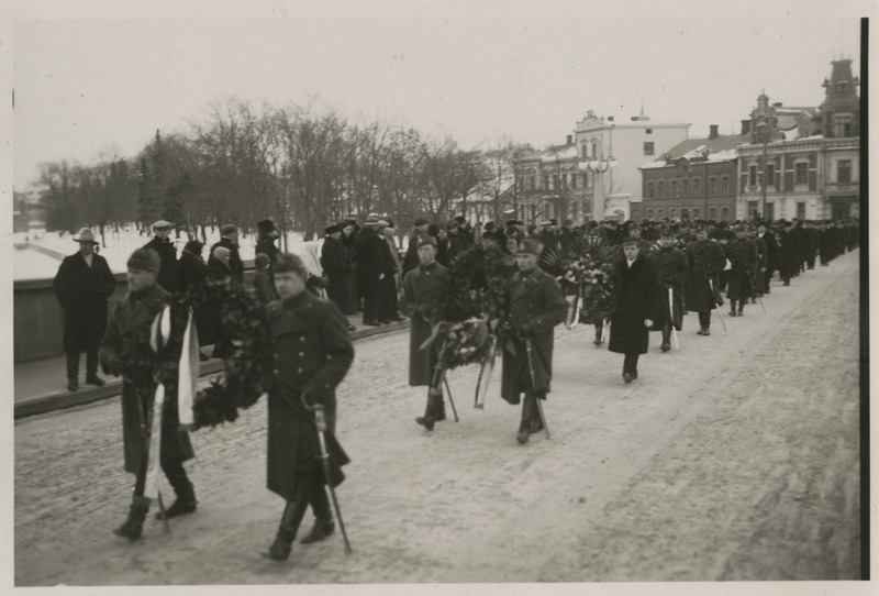 Georg Hugo Vestel, eesti tulundus ja pangandustegelase matuserongkäik, foto