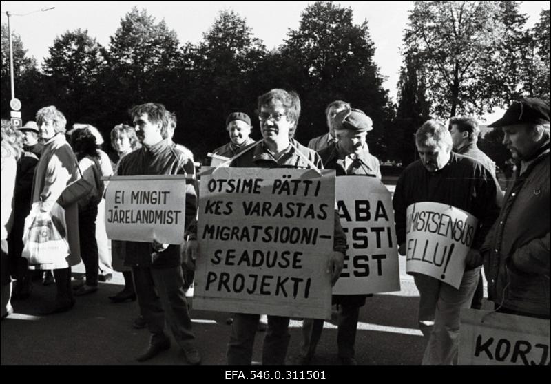 Sakala ees protestiaktsioon.