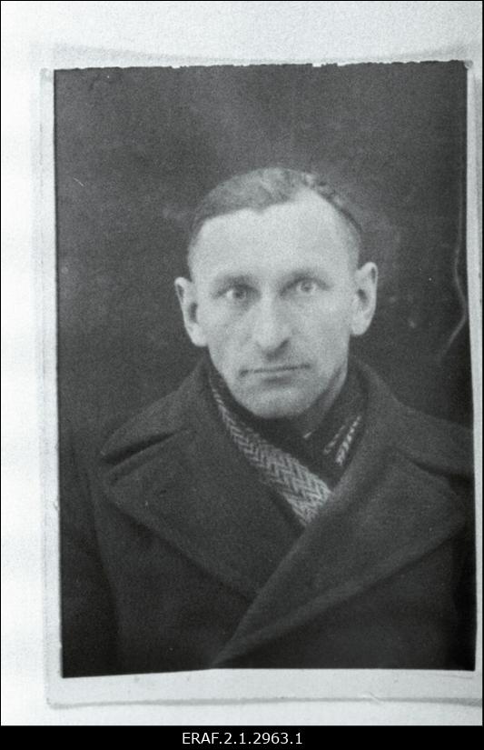 Jaan Palginõmm, EKP liige augustist 1940. Esimese Eesti Põlevkivitööstuse direktor detsembrist 1940. Portree.