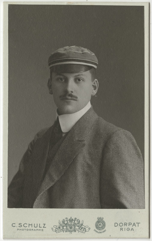 Korporatsiooni "Livonia" liige Ferdinand (Fred) Otto, portreefoto