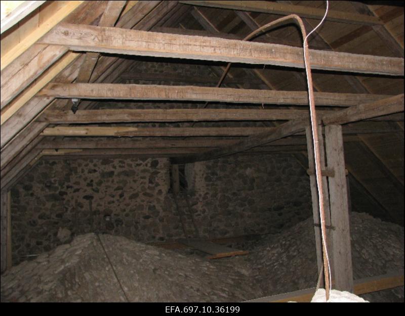 Harju-Risti kirik. Sisevaade. Katusealune.