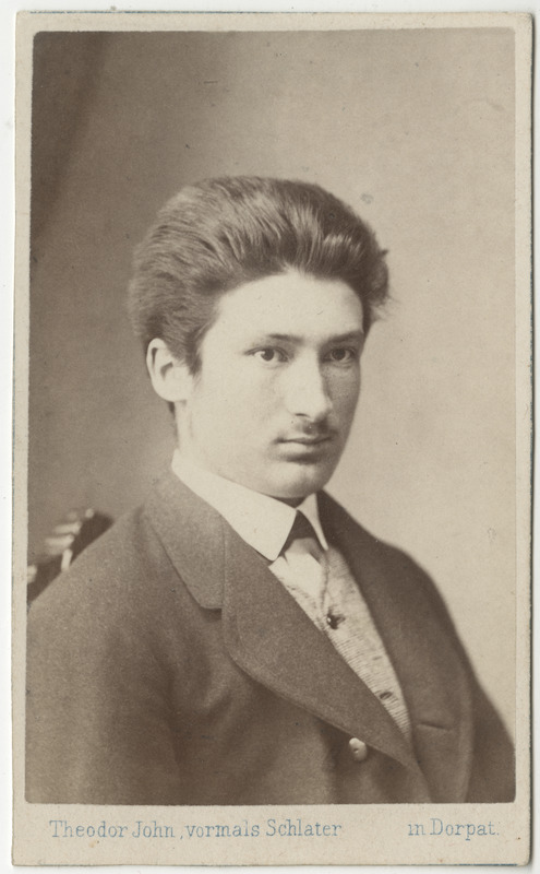 Määratlemata korporatsioon "Estonia" liige, portreefoto