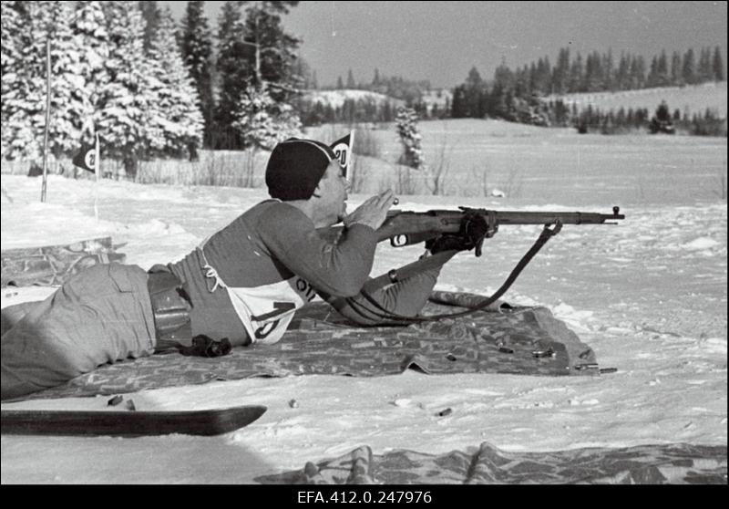 NSV Liidu suusatamise meistrivõistluste ajal Otepääl.