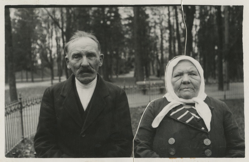 Reet ja Peeter Tilk, eesti tööline koos abikaasaga, kuldpulmapaar, foto