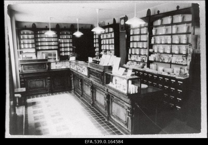 Alliku apteegi sisevaade.