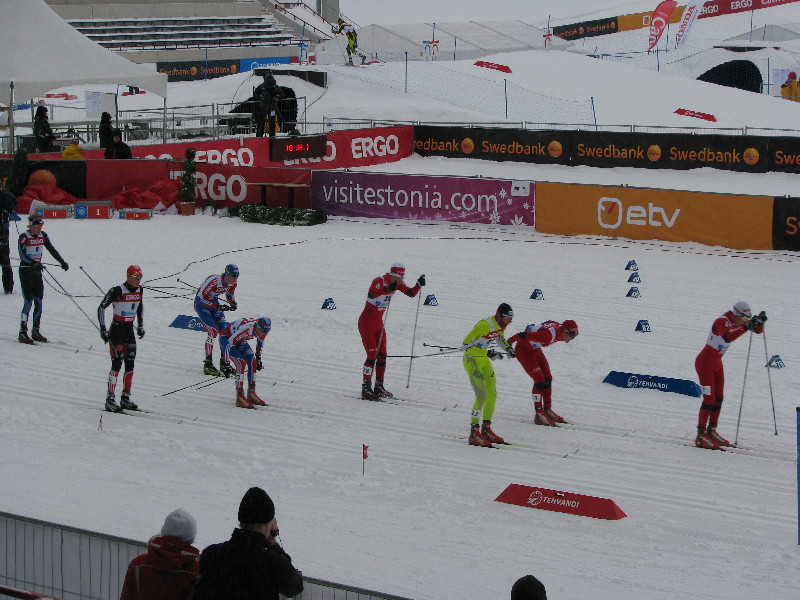 FIS World Cup Otepääl. Võistlusmoment suusastaadionil.