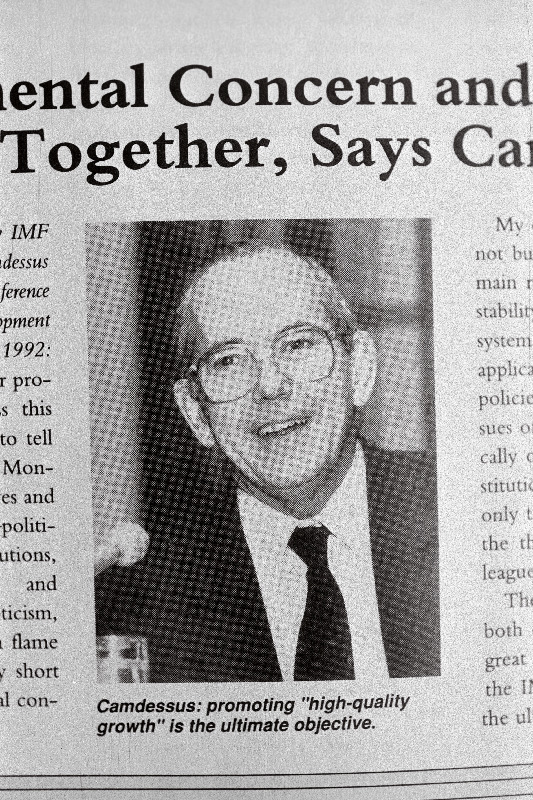 Michel Camdessus - IMF Managing direktor.