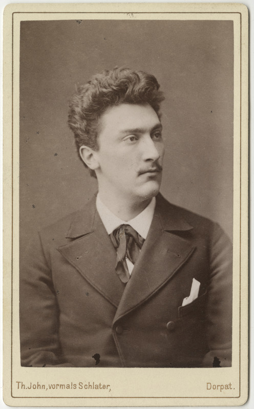 Korporatsioon "Estonia" liige Werner Zoege von Manteuffel, portreefoto