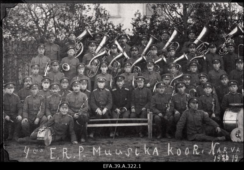 I Diviisi orkester [asutatud 23.jaanuar 1919.a.], orkestri koosseis, XX aastapäeva tähistamine.