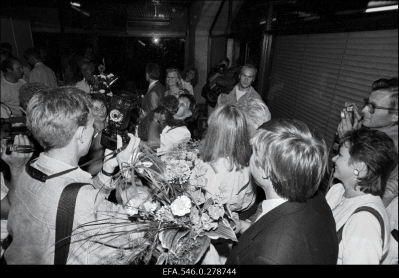 Barcelona olümpiamängudel osalenud Eesti sportlaste pidulik vastuvõtt.