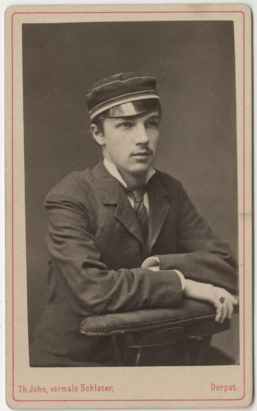 Korporatsiooni "Estonia" liige Otto von Gruenewaldt, portreefoto