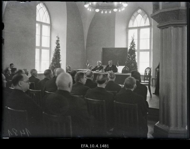 Eesti Vabariigi riigikogu istung.