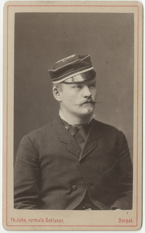 Korporatsioon "Estonia" liige Wilhelm Pezold, portreefoto