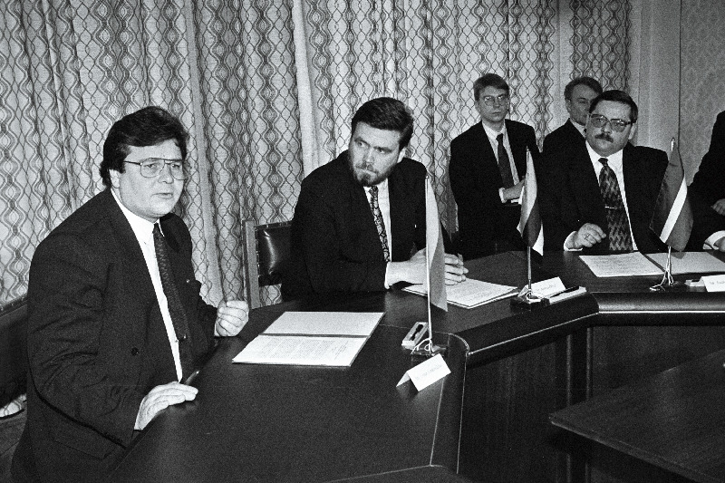 Balti riikide kaitseministrid: Linas Linkevicius (Leedu), Andrus Öövel (Eesti) ja Andrejs Krastinš (Läti).