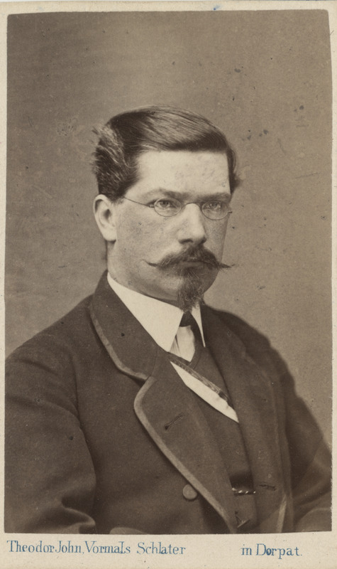 Korporatsioon "Estonia" liige Louis Mickwitz, portreefoto