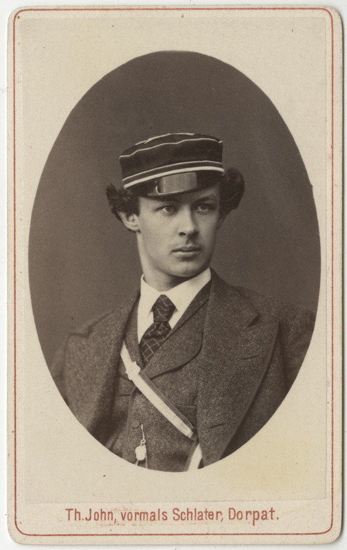 Korporatsioon "Estonia" liige Eduard von Samson-Himmelstjerna, portreefoto