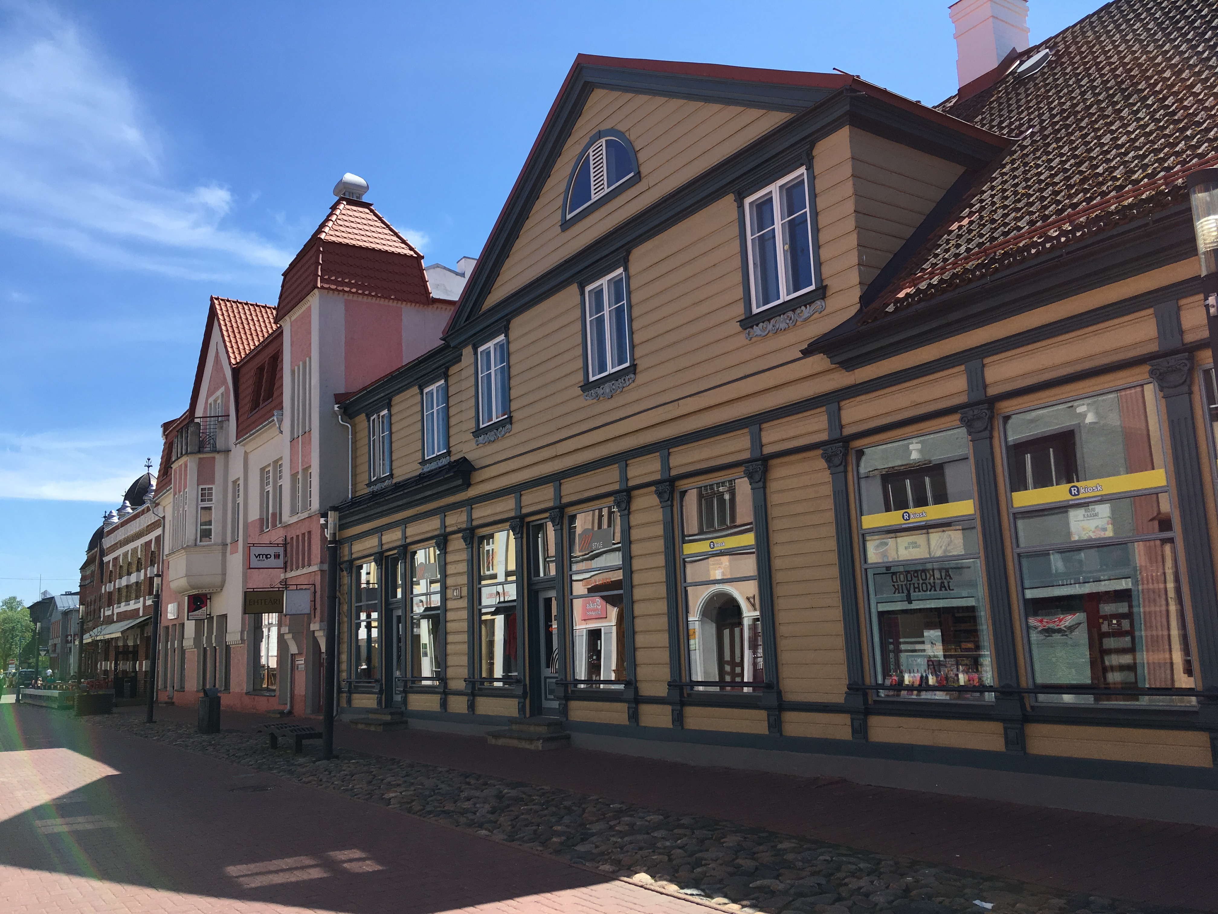 Pärnu Rüütli street - Rüütli street, Pärnu, Estonia - May 2017