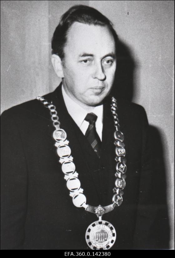 Tartu Riikliku Ülikooli rektor Jüri Kärner inauguratsioonitalitusel TRÜ aulas.