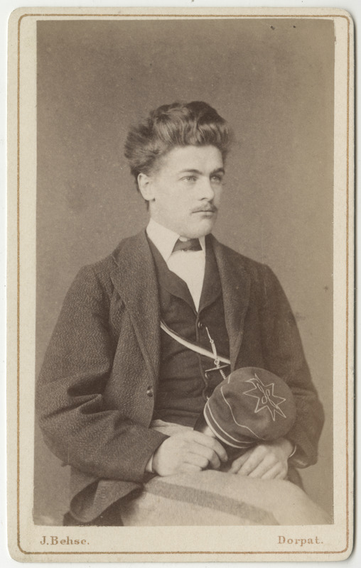 Korporatsioon "Estonia" liige Julius Serck, portreefoto