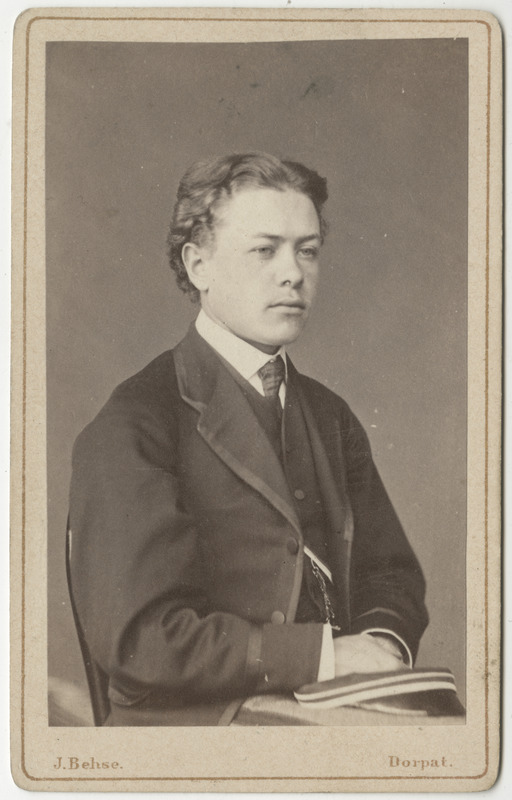 Korporatsioon "Estonia" liige Alexander Veh, portreefoto