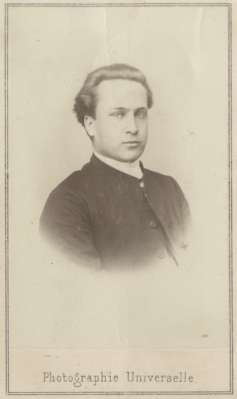 Korporatsioon "Estonia" liige Adolf Lockenberg, portreefoto