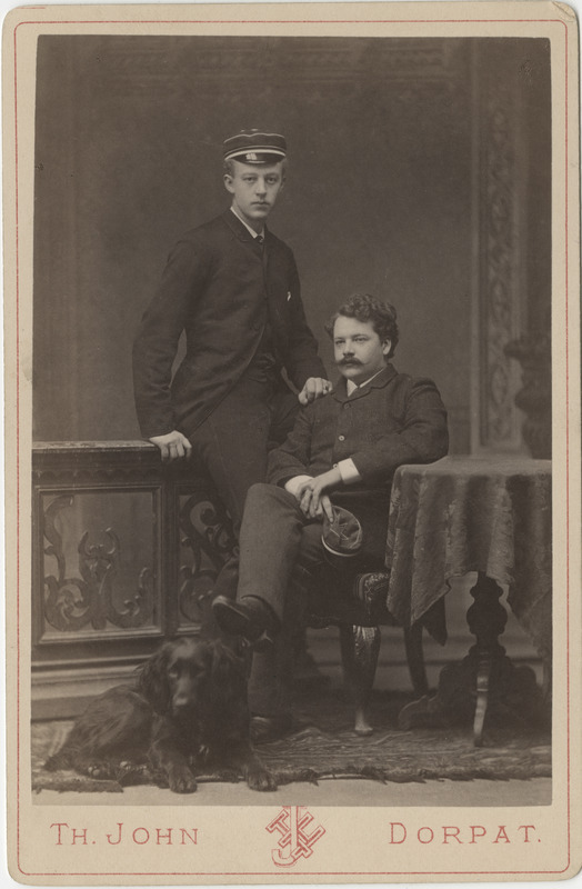 Korporatsiooni "Livonia" liikmed Burchard (Harry) von Klot ja tema akadeemiline isa parun Heinrich Loudon
