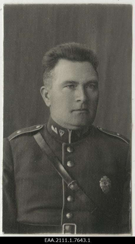 Johannes Kala, konstaabel, portreefoto