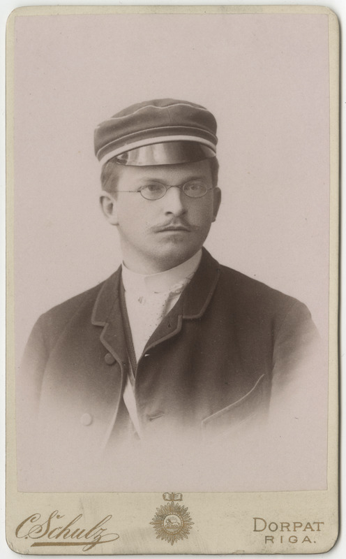 Korporatsioon "Estonia" liige Karl von Rennenkampff, portreefoto
