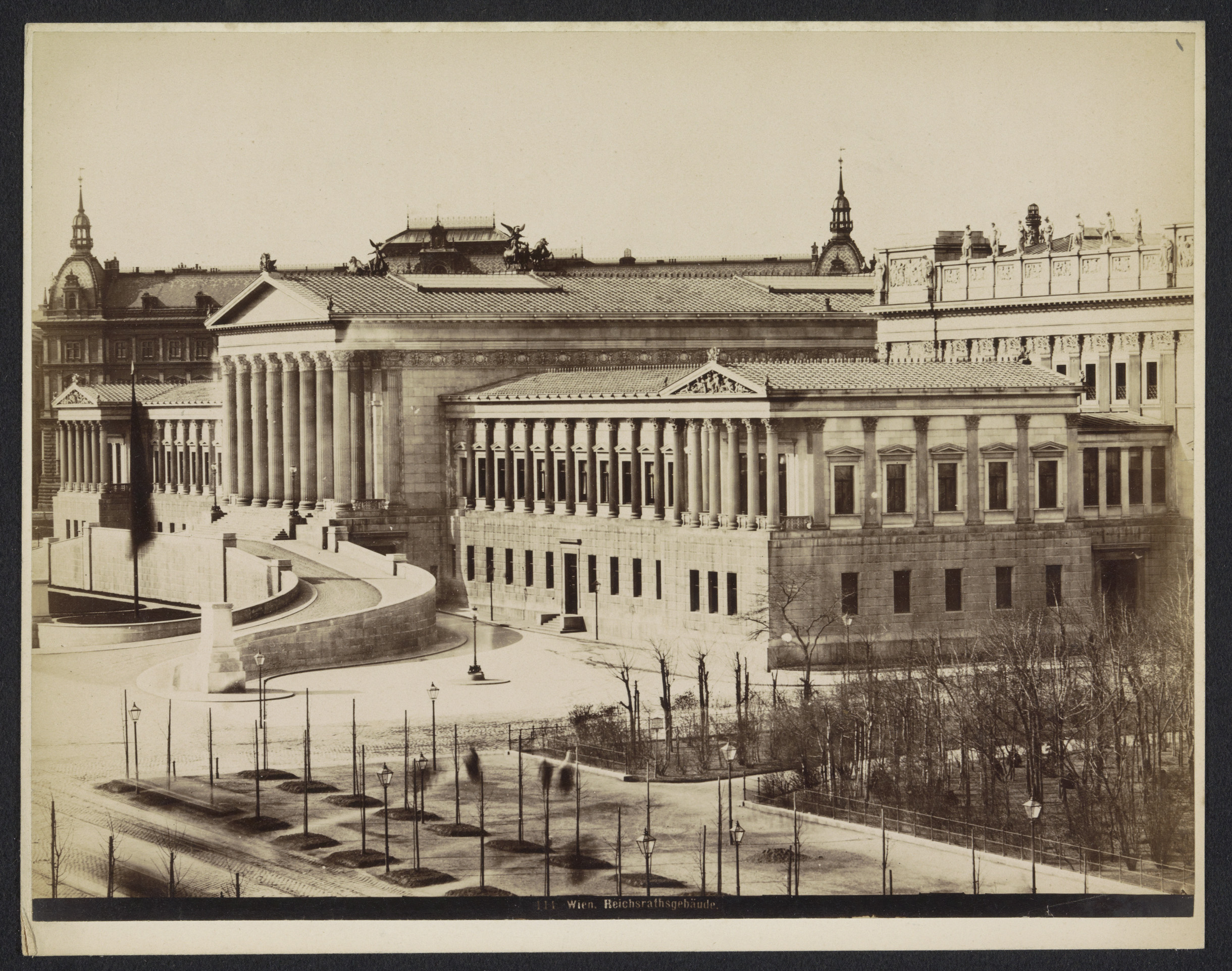 Wien. Reichsrathsgebaude, Gebouw van de Rijksraad in Wenen