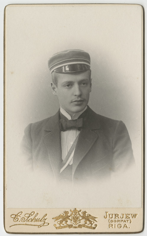 Korporatsiooni "Livonia" liige Manfred von Vegesack, portreefoto