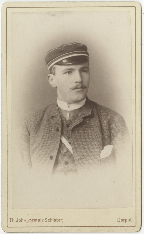 Korporatsioon "Estonia" liige Arnold Hoffmann, portreefoto