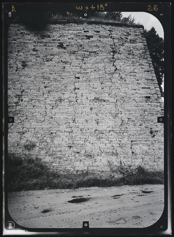 Narva linn. Bastionid. Narva linnakindlustused. Stereofotogramm-meetriline mõõdistamine.