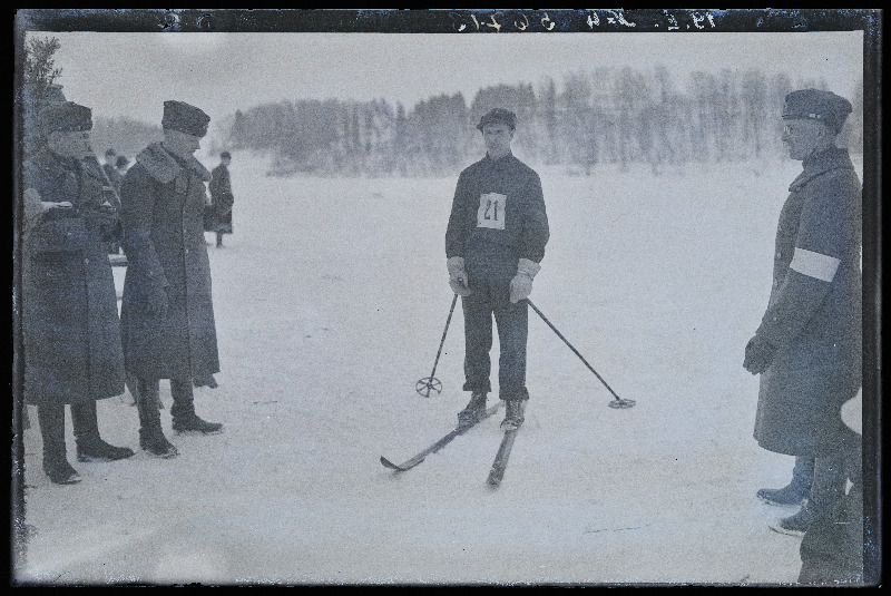 Üleriiklikud politsei- ja kaitsejõudude suusavõistlused Viljandis, (negatiiv ilmutatud 22.02.1931).