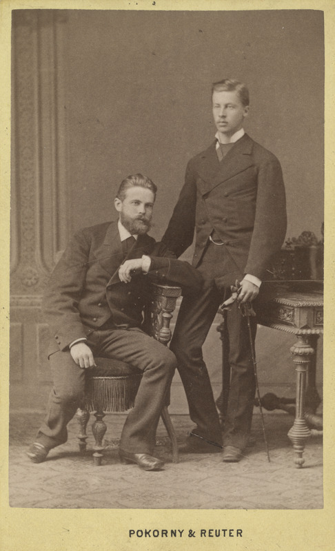 Korporatsioon "Estonia" liige Karl Dehio ja dr. Fritz Berg, grupifoto