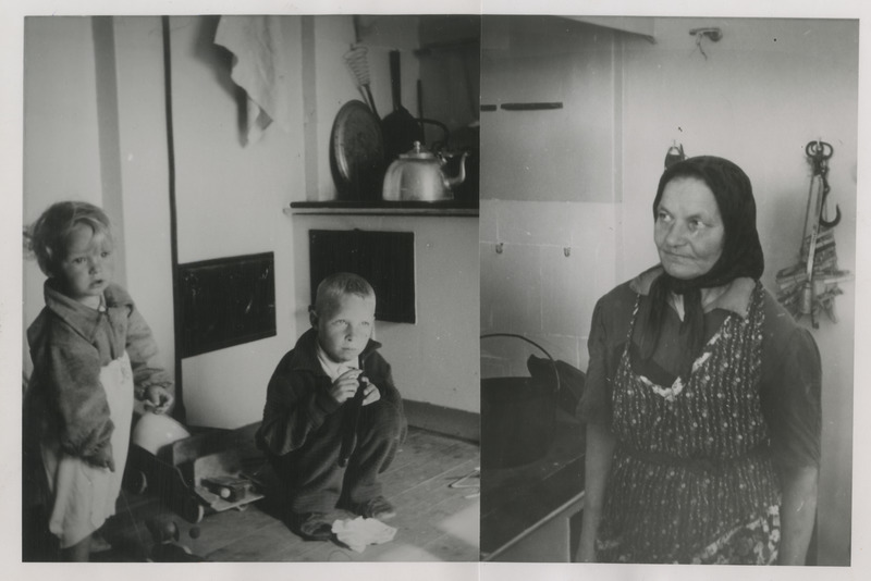 O. Lausi lapsed ning kauaaegne tööline J. Mihkelson kingituseks saadud korteris