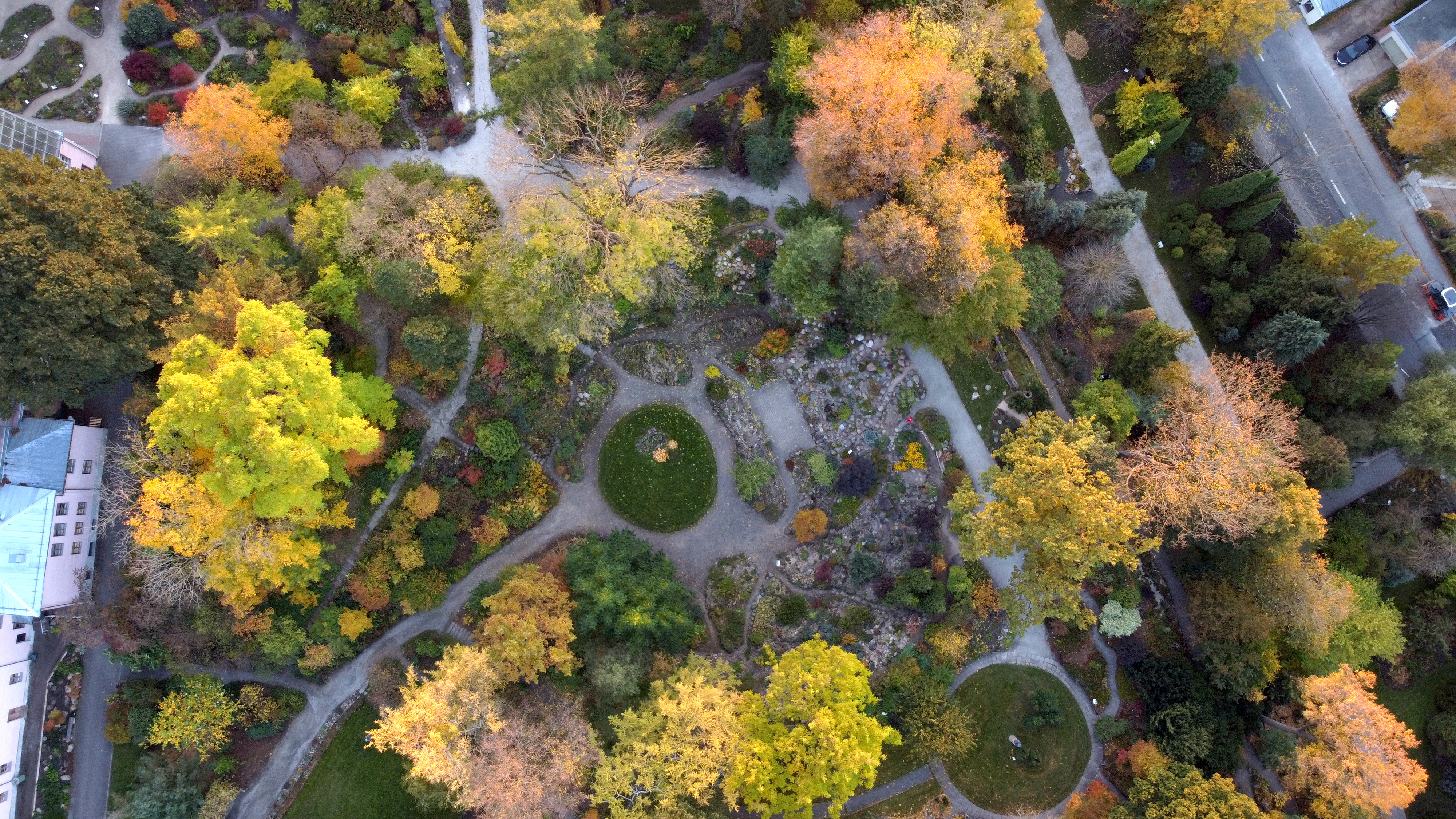 Aerial view of Tartu University Botanical Garden (0822)