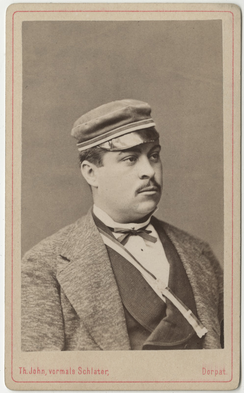 Korporatsioon "Estonia" liige Nikolai Troitzky, portreefoto