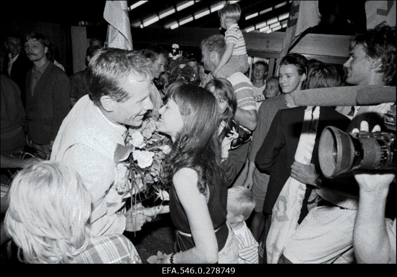 Barcelona olümpiamängudel osalenud Eesti sportlaste pidulik vastuvõtt.