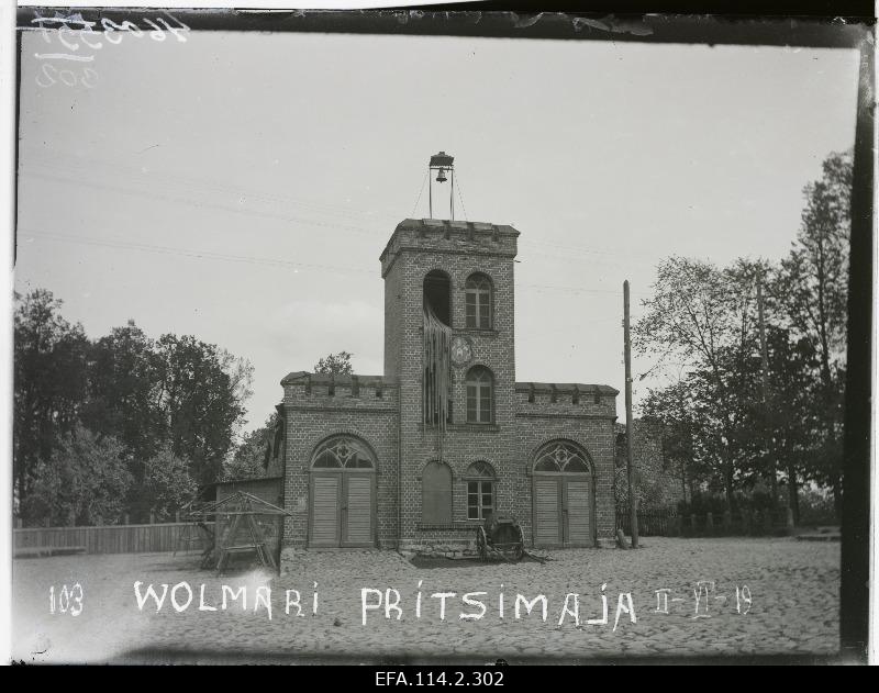 Vabadussõda. Volmari (Valmiera) pritsumaja