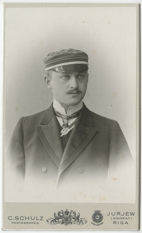 Korporatsiooni "Livonia" liige Richard von Samson-Himmelstjerna, portreefoto