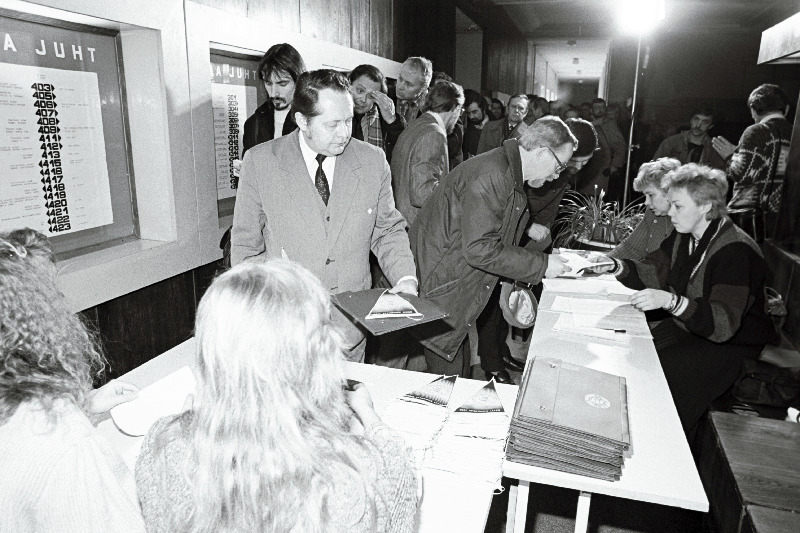 Eesti Kongressi delegaatide ja külaliste registreerimine.