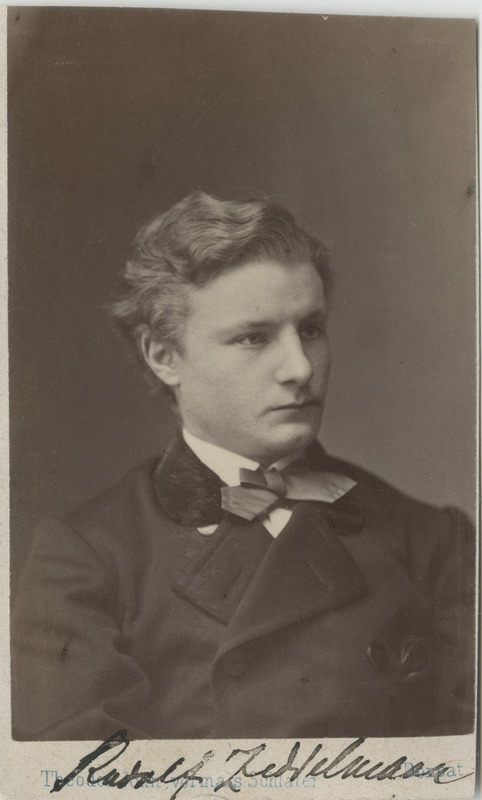 Korporatsiooni "Livonia" liige Rudolf von Zeddelmann, portreefoto