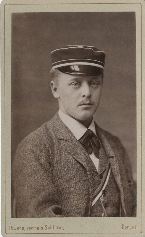 Korporatsiooni "Livonia" liige Alfred von Brackel, portreefoto