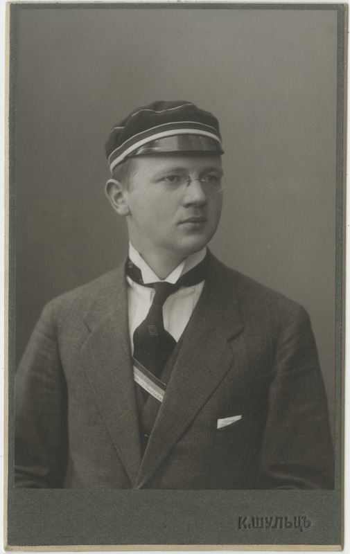 Korporatsioon "Estonia" liige Gerhard Rall, portreefoto