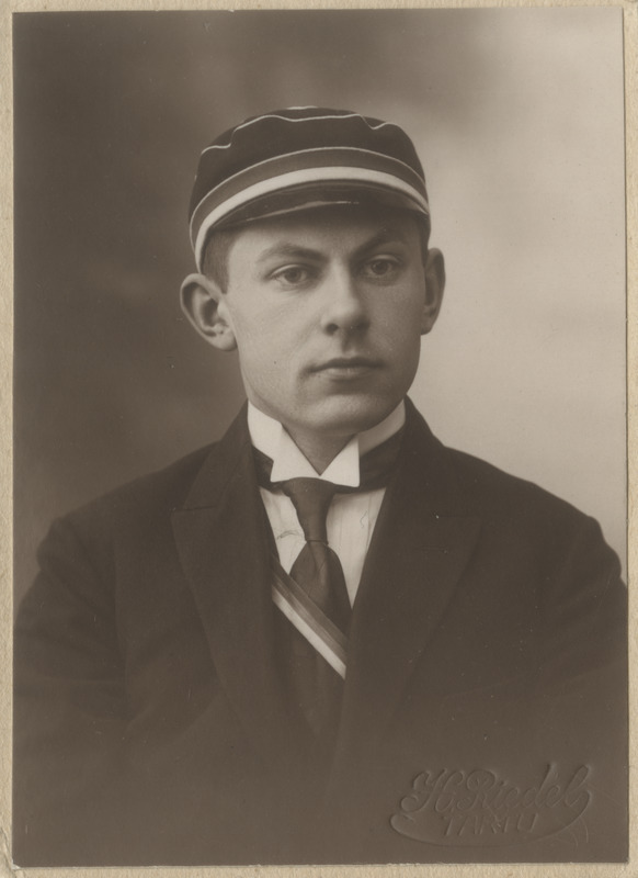 Korporatsioon "Estonia" liige Theodor Hirschhausen, portreefoto