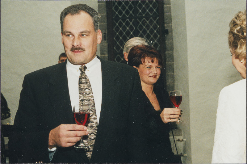 Jaan ja Kersti Toots linnapea Ivi Eenmaa vastuvõtul.