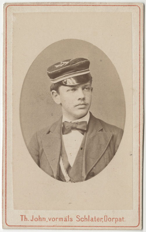 Korporatsioon "Estonia" liige Christfried Hörschelmann, portreefoto