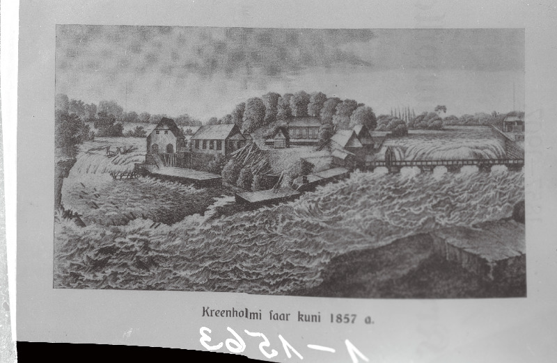 Narva Kreenholmi saar 1857. a.