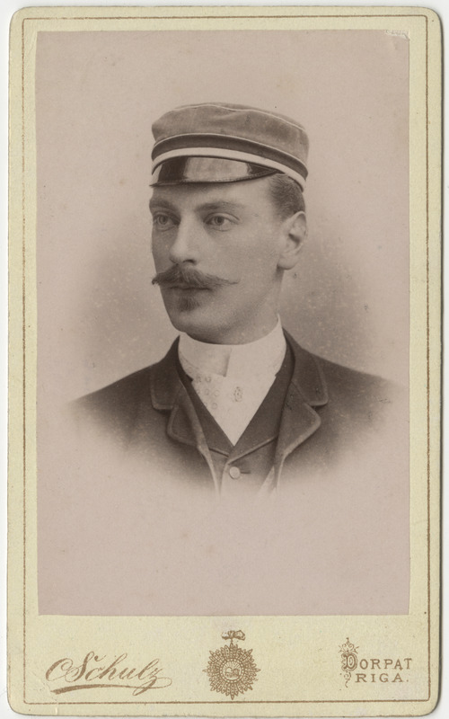 Korporatsiooni "Livonia" liige Georg Engelmann, portreefoto