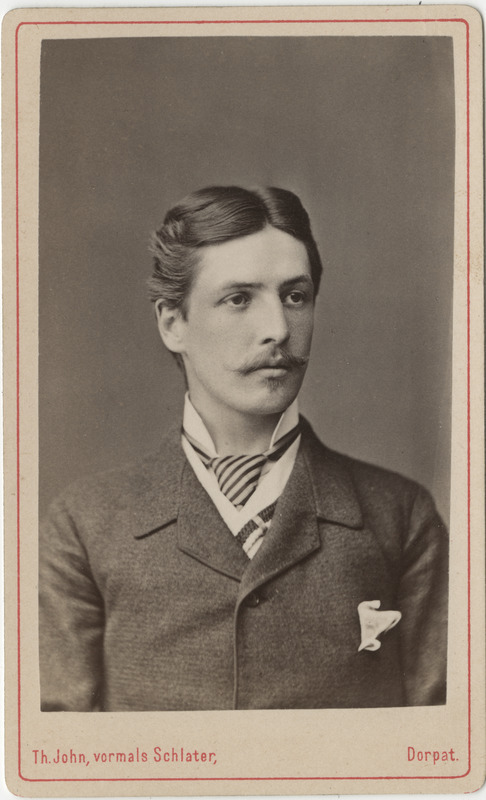 Korporatsiooni "Livonia" liige parun Friedrich von Wolff, portreefoto